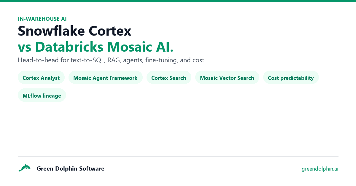 Snowflake Cortex vs Databricks Mosaic AI head-to-head